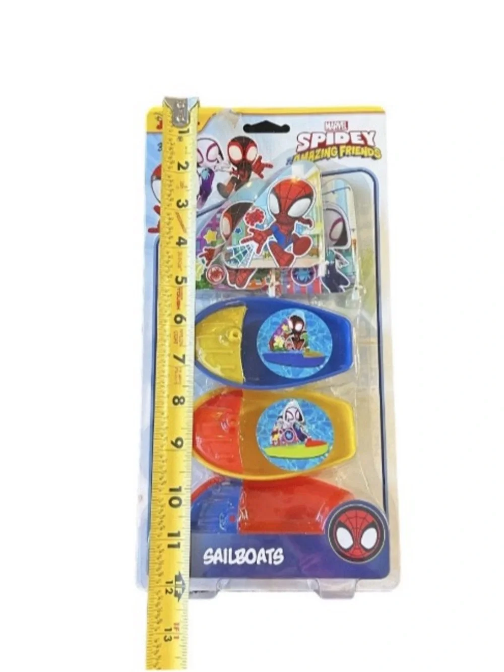 Disney Jr Marvel Spider-Man Spidey & Amazing Friends Sailboats Floating Bath Toy
